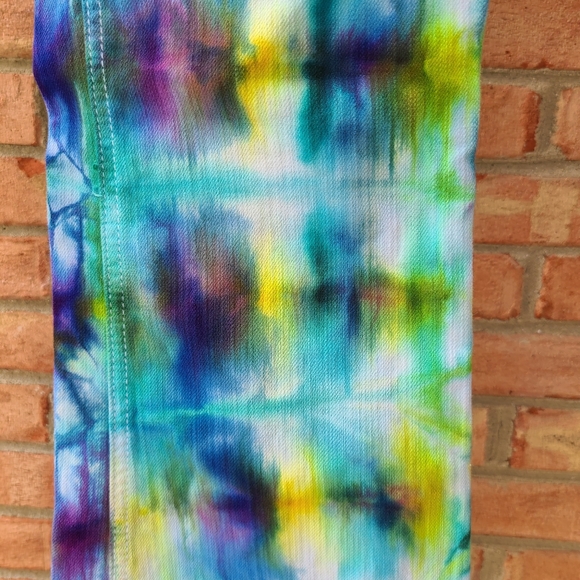 Chico platinum boot cut jeans tie dye short - Picture 2 of 8